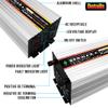 2000W Pure Sine Wave Power Inverter DC 12V/24V to 110V AC Car Plug Inverter Adapter Power Converter, with 2 AC Outlets (Color : 24V) view 3