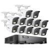 ANNKE 16 Channel Security Camera System, 5-in-1 Hybrid 1080P Lite DVR and 12x 2MP Indoor/Outdoor IP66 Weatherproof Cams with Color Night Vision, Remote Access, H.265+ Video Compression, NO Hard Drive view 1