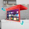 SYLVOX 15.6" Under Cabinet Smart TV  360 Rotation, 90 Flip-Down Screen, Wireless Connectivity, Space-Saving Design for Kitchen, Bedroom, or RV. (Crimson) view 3