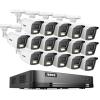 ANNKE 16 Channel Security Camera System, 5-in-1 Hybrid 1080P Lite DVR and 16x 2MP Indoor/Outdoor IP66 Weatherproof Cams with Color Night Vision, Remote Access, H.265+ Video Compression, NO Hard Drive view 1