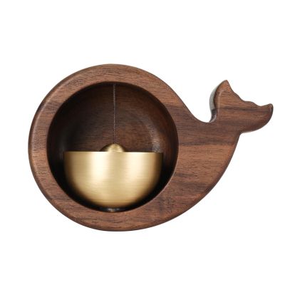 TEMKIN Shopkeepers Bell for Door Opening, Brass Door Chime, Hanging Bells for Home Office Store Door Entry Alert Chime and Decoration, Magnetically-Attached Bell