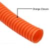 CLENEA 3/6M PP Insulated Corrugated Tube 7mm - 28mm Line Pipe Harness Wire Threading Plastic Split Wire Protection Sleeve(Orange Closure,OD 10MM_3METERS) view 2