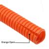 CLENEA 3/6M PP Insulated Corrugated Tube 7mm - 28mm Line Pipe Harness Wire Threading Plastic Split Wire Protection Sleeve(Orange Open,OD 10MM_6METERS) view 2