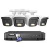 ANNKE 16 Channel Security Camera System, 5-in-1 Hybrid 1080P Lite DVR and 4X 2MP Indoor/Outdoor IP66 Weatherproof Cams with Color Night Vision, Remote Access, H.265+ Video Compression, 3TB Hard Drive view 1