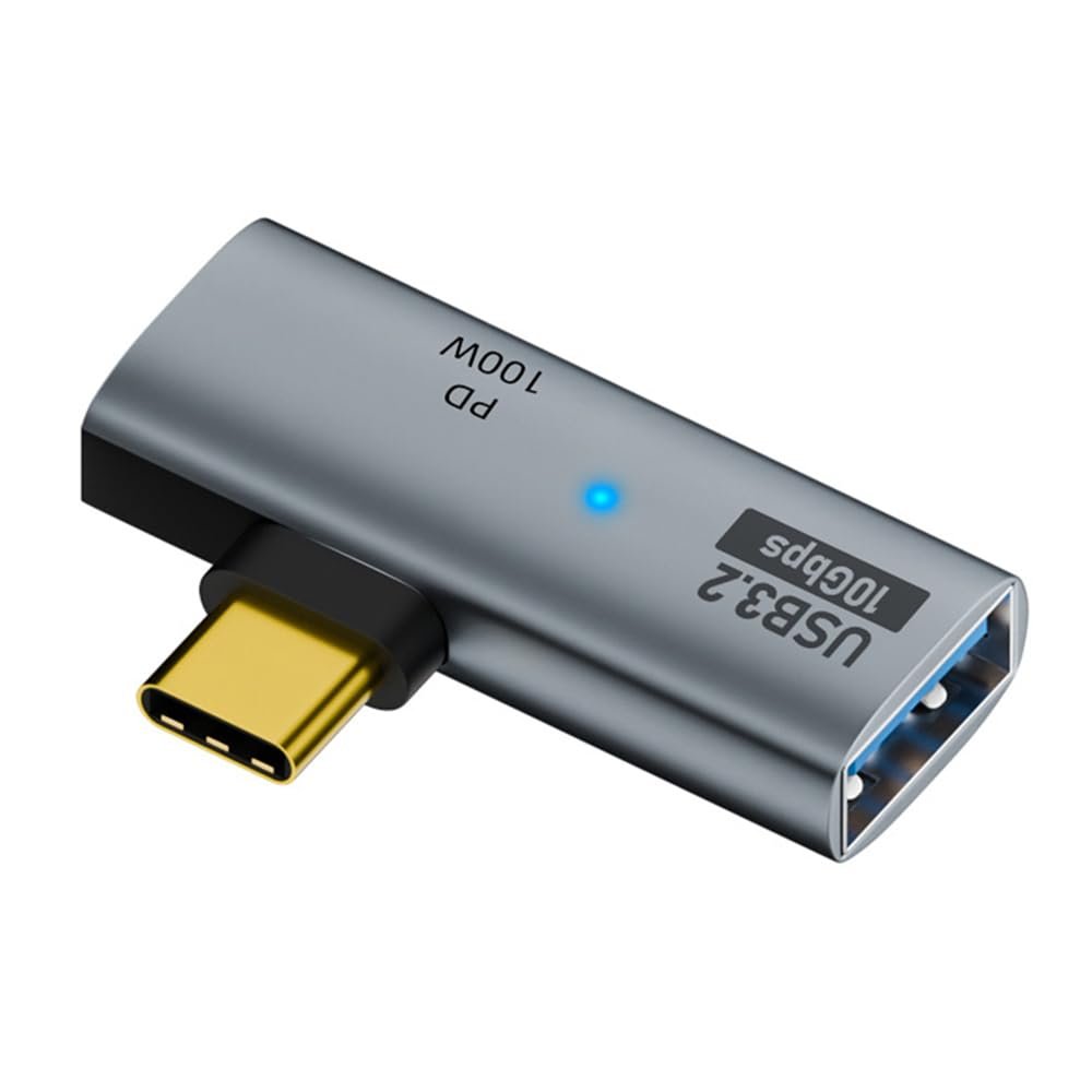 NFHK 10Gbps USB-C Type-C to USB 3.0 Female OTG & 100W PD Power Adapter for Laptop Tablet Phone