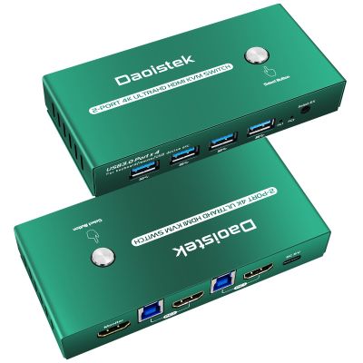 KVM Switch HDMI 1 Monitors 2 Computers EDID Emulator 2K 144Hz KVM Switch 1 Monitors 2 Computers Hdmi EDID 2K 144Hz