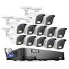ANNKE 16 Channel Security Camera System, 5-in-1 Hybrid 1080P Lite DVR and 12x 2MP Indoor/Outdoor IP66 Weatherproof Cams with Color Night Vision, Remote Access, H.265+ Video Compression, 2TB Hard Drive view 1