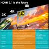 DiamondTiger 8K HDMI KVM Switch 2 Port - Support Ultra HD 8K(7680 * 4320)@60Hz,4K@60Hz/120Hz/144Hz, 3 USB Selecter for 2 Computers Share Keyboard Mouse Printer,1 HDMI 2.1&2 USB Cable Included view 3