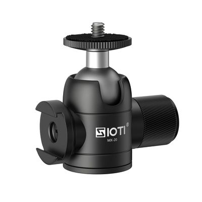 SIOTI Tripod Mini Ball Head, with Cold Shoe Mount, Panoramic 360 Vertical Pan 90, Compatible with Digital Camera/DSLR/Cell Phone/Monopod/Light Stand/Action Camera etc.