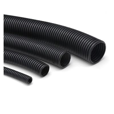 1/5/10M 7.5mm-34.5mm PP Insulated Corrugated Pipe Wire Hose Threading Hose Plastic Corrugated Pipe Protective Sleeve (Color : Black, Size : AD15.8XID12MM Open_10M)