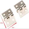 Butt Hinges,Door Hinge,Latch Hasps,24Pcs Hole Small Hinges Box Hinges for Wooden Box Gift Box Hinges Cabinet Drawer Jewelry Box view 3