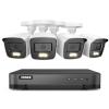 ANNKE 16 Channel Security Camera System, 5-in-1 Hybrid 1080P Lite DVR and 4X 2MP Indoor/Outdoor IP66 Weatherproof Cams with Color Night Vision, Remote Access, H.265+ Video Compression, NO Hard Drive view 1