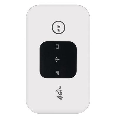 Geuxe WiFi Modem Car Mobile WiFi Wireless Hotspot MiFi 150Mbps Support 10 Users + Sim Card Slot, White, 500392408