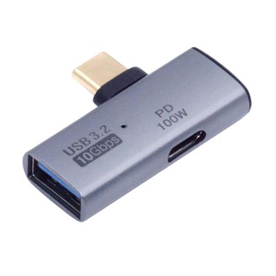 chenyang 2 in 1 USB C to USB 3.2 Adapter Support 100W Fast Charging Compatible with Phone/Tablet/Laptop