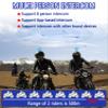 KEVTU K10 Motorcycle Bluetooth Headset Support 8-Person 4000m Intercom Network Intercom, Helmet Bluetooth Headset with Noise Reduction/Voice Assistant/IP67 Waterproof view 3