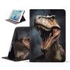 ZXHSBROK for iPad 9th/8th/7th Gen (2021/2020/2019) 10.2 Inch Case, Slim PU Leather Folding Stand Folio Cover with Auto Sleep/Wake for iPad Air (3rd Gen) 10.5 Inch 2019, Dinosaur view 1