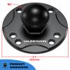 VAZESWIN 2PCS 1" Ball Mount with Aluminum Alloy Round Plate, Universal Electronic Device Mounting Base with AMPS Hole for Garmin, Lowrance, Humminbird, for RAM Mounts, Scotty B Size Double Socket Arm view 4