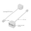 OLIREXD Two Way Telephone Splitters, White RJ11 Male to Dual Female 6P4C Splitter Connector Telephone Adapter Plug Cord Cable Male to 2 Female Converter Separator Cord for Landline view 2