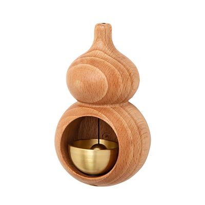 TEMKIN Shopkeepers Bell for Door Opening,Magnetic Attached Doorbell Chime for Business, Unique Office Ornaments and Hanging Decoration (Color : Log Color)