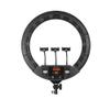 22inch LED Ring Lights Lamp with Tripod Stand, 100W Continuous Output Light Bi-Color 3200K-5500K for Live Stream Makeup Tattoo Photo Studio (FD640, Black) view 2