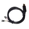 Industrial F1T`D2I FT232RL USB UART TTL 5V 3V3 to 4PIN DEBUG Jumper Download Cable TTL-232R-5V TTL-232R-3V3 VCC GND TXD RXD(1.8M,TTL 3.3V) view 1