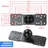 VAZESWIN 1.5" Ball Aluminum Alloy Fish Finder Mounting Plate, Universal Marine Electronic Mount Plate for Garmin, Lowrance, Humminbird, Raymarine, Fit for RAM Mounts, Scotty C Size Double Socket Arms view 4