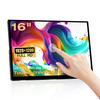 Portable Touchscreen Monitor, 16 Inch 1920X1200P Monitor IPS Touch Screen Monitor with USB C HDMI Port, 300cd/m, External Monitor for Laptop PC Phones Computer Ras Pi view 1