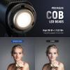 NEEWER MS150C RGBWW LED Video Light with 2.4G/APP Control, 150W Metal Mini RGB COB Continuous Output Lighting Bowens Mount Handheld Spotlight 2700K-6500K, 18000lux/1m, CRI97+/TLCI98+,17 Effects, RGBCW view 4
