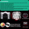 20 mm Lens Super HD 170 Wide Angle Parking Camera Waterproof Night Vision Reversing Camera Replacement for Mercedes Benz R231/C216/W221/S212/C207/A207/W212/W218/W221/E250 E300 E350/W204/W216 S204 view 2