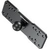 VAZESWIN 1" Ball Aluminum Alloy Fish Finder Mounting Plate, Universal Marine Electronic Mount Plate for Garmin, Lowrance, Humminbird, Raymarine, for RAM Mounts, Scotty B Size Double Socket Arms view 1
