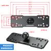 VAZESWIN 1" Ball Aluminum Alloy Fish Finder Mounting Plate, Universal Marine Electronic Mount Plate for Garmin, Lowrance, Humminbird, Raymarine, for RAM Mounts, Scotty B Size Double Socket Arms view 4