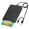 YEY 3.5-inch USB-C External Floppy Disk Reader - 1.44 MB Portable FDD for PC/Laptop, Plug and Play Compatible with Windows 11/10/8/7/XP (Black) view 1