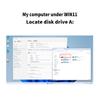YEY 3.5-inch USB-C External Floppy Disk Reader - 1.44 MB Portable FDD for PC/Laptop, Plug and Play Compatible with Windows 11/10/8/7/XP (Black) view 3