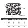 Black and White Soccer Ball Pattern Laptop Sleeve Case 17 inch Laptop Bag Shockproof Protective Notebook Case Computer Carrying Bag Case view 2