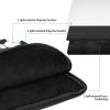 Black and White Soccer Ball Pattern Laptop Sleeve Case 17 inch Laptop Bag Shockproof Protective Notebook Case Computer Carrying Bag Case view 3