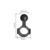 FEICHAO 1inch/1.5inch Ball Head Mount Tube Holder Clamp for Bike Motorcycle Action Camera Accessories (1inch for 19-23mm) view 2