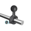 FEICHAO 1inch/1.5inch Ball Head Mount Tube Holder Clamp for Bike Motorcycle Action Camera Accessories (1inch for 19-23mm) view 3