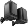 Saiyin Outdoor Indoor Speakers, Marine Grade Mount Speakers, Surround Sound Speakers with Wall Mount Brackets for Boat, Patio, Garage, Home Surround System, One Pair view 1