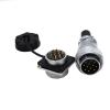 ZBLZGP WS24 12 Pin Waterproof Connector Weipu Metal Threaded TQ Panel Mount High Voltage Power Cable for Automotive Bulkhead Solder LED 10A 14AWG Wire view 1