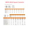 ZBLZGP WS24 12 Pin Waterproof Connector Weipu Metal Threaded TQ Panel Mount High Voltage Power Cable for Automotive Bulkhead Solder LED 10A 14AWG Wire view 2