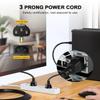 Computer Monitor TV Power Cord 6 Feet Replacement 3 Prong AC Wall Plug to 3-Slot Cable, 18 AWG, 125 Volts, Black view 4