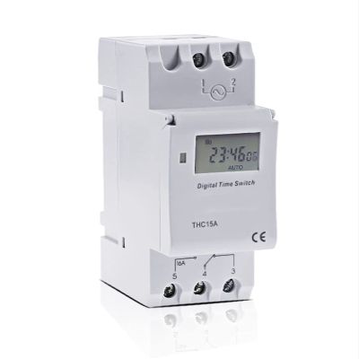 NIXCON THC15A Microcomputer Electronic Programmable Digital Timer Switch Relay Control 12V 110V 220V 16A Din Rail Mount (Color : Pu Tong Pai Zi, Size : 220V)