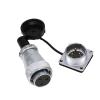 ZBLZGP WS24 3 Pin Waterproof Connector Female Male Panel Mount Plug Socket Quick Screw Locking Aviation Circular Industrial High Voltage 25A Connector view 1