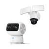 eufy Security Floodlight Camera E340 Wired, 360 Pan and Tilt Indoor Cam S350, Dual Cameras, 4K UHD Resolution Security Camera with 8 Zoom and 360 PTZ view 1