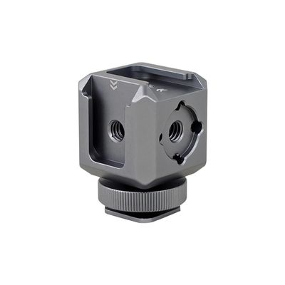 NovelGoal Quick Release Clamp Cold Shoe Mount Adapter 1/4 Arri Locating Hole for Monitor Mic Magic Arm Camera Cage Extender for RS2 RS3 (Type B Cold Shoe)