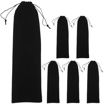 6 Pack Hair Tool Bags Flannelette Drawstring Travel Storage