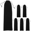 6 Pack Hair Tool Bags Flannelette Drawstring Travel Storage view 1