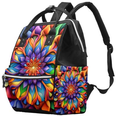 TFCOCFT Travel Backpack,Work Backpack,Art Rainbow Flower,Back Pack