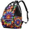 TFCOCFT Travel Backpack,Work Backpack,Art Rainbow Flower,Back Pack view 1
