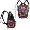 TFCOCFT Travel Backpack,Work Backpack,Art Rainbow Flower,Back Pack view 2